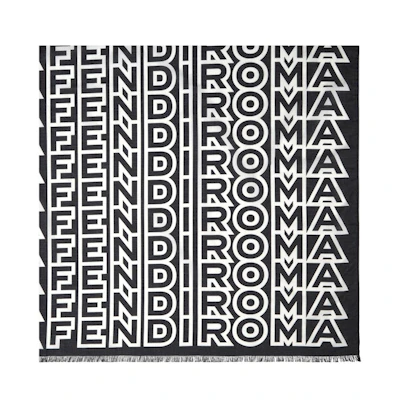 Fendi by Marc Jacobs Maxi Stole Black Silk Stole