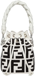 Fendi por Marc Jacobs Mon Tresor Mini-Bolso Negro y Blanco con Bordado FF Buy Fendi por Marc Jacobs Mon Tresor Mini-Bolso Negro y Blanco con Bordado FF