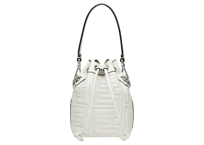 Fendi by Marc Jacobs Mon Tresor White Quilted Nappa Leather Mini-Bag