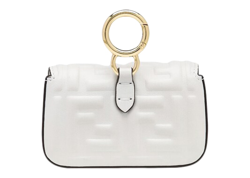 Order Fendi by Marc Jacobs Nano Baguette Charm White Nappa Leather Charm