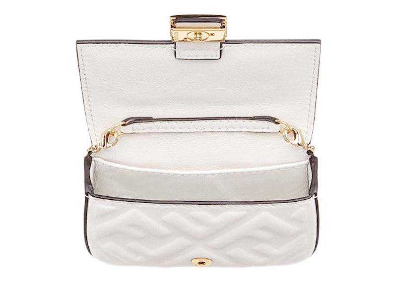 Lookbook Fendi by Marc Jacobs Nano Baguette Charm White Nappa Leather Charm