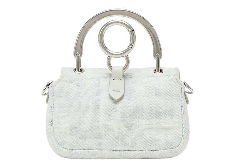 Order 펜디 바이 마크 제이콥스 나노 바게트 미니백 (화이트 데님)
