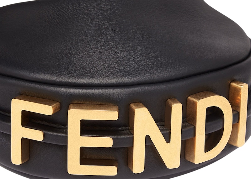 Lookbook 펜디 바이 마크 제이콥스 나노 펜디그래피 블랙 가죽 참 (Shortened: 나노 펜디그래피 참)
