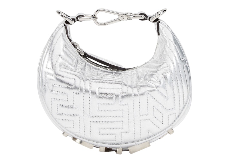 Order マークジェイコブスによるフェンディ ナノフェンディグラフィー シルバーナッパレザーチャーム