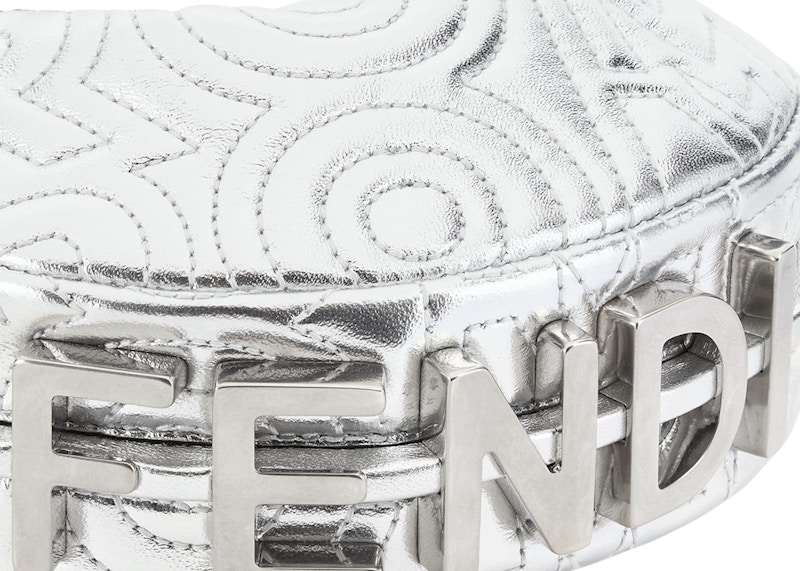 Lookbook マークジェイコブスによるフェンディ ナノフェンディグラフィー シルバーナッパレザーチャーム