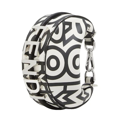 Fendi by Marc Jacobs Nano Fendigraphy Two-Tone Leather Charm