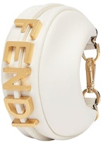 Fendi by Marc Jacobs Nano Fendigraphy White Leather Charm Fendi by Marc Jacobs Nano Fendigraphy White Leather Charm