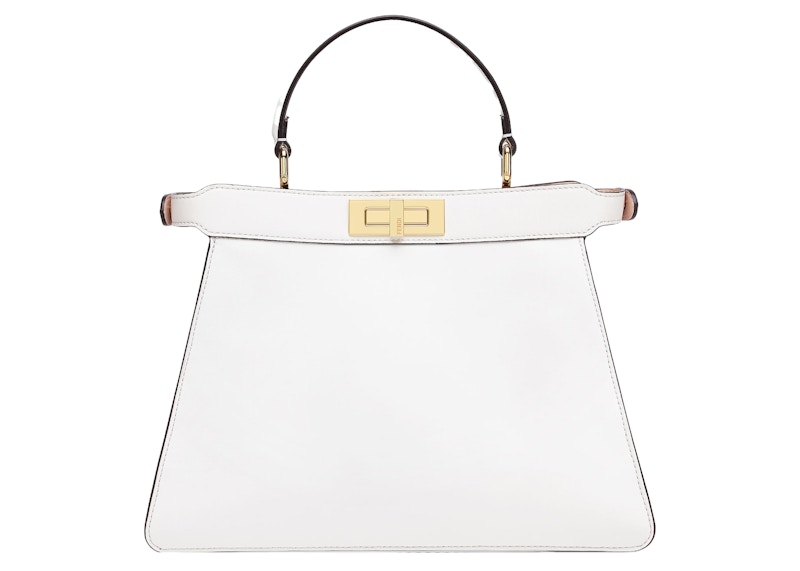 Order Bolso de Cuero Blanco Fendi por Marc Jacobs Peekaboo ISeeU Mediano