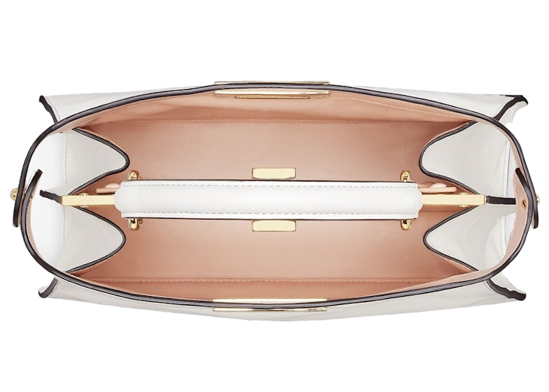 Lookbook Bolso de Cuero Blanco Fendi por Marc Jacobs Peekaboo ISeeU Mediano