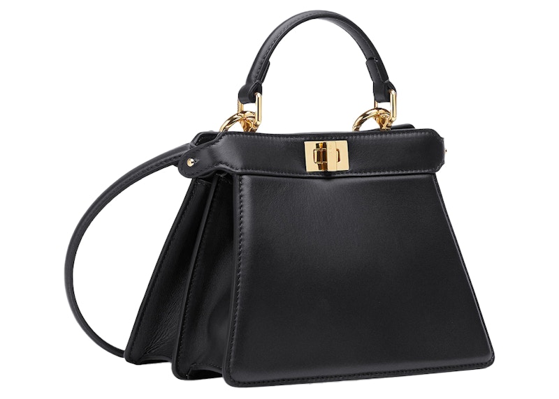 Fendi by Marc Jacobs Peekaboo ISeeU Petite Black Padded Nappa Leather Bag