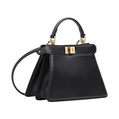 Fendi by Marc Jacobs Peekaboo ISeeU Petite Black Padded Nappa Leather Bag