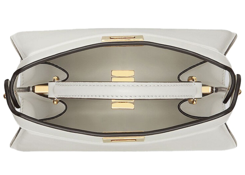 Lookbook Beg Tangan Fendi Marc Jacobs Peekaboo ISeeU Kecil Putih Kulit Nappa Berlapik