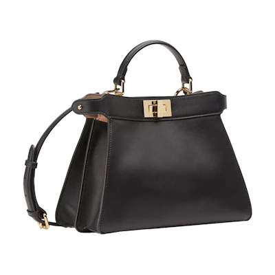 Fendi by Marc Jacobs Peekaboo Iseeu Small Black Leather Bag