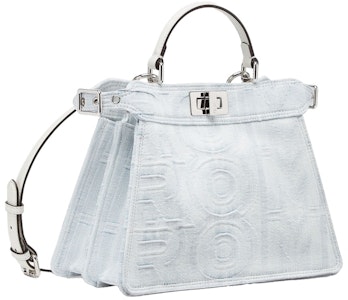 Fendi 马克·雅可布斯 Peekaboo ISeeU 小款白色牛仔包 Buy Fendi 马克·雅可布斯 Peekaboo ISeeU 小款白色牛仔包