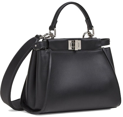 マーク・ジェイコブスによるフェンディ、ピーカブー ミニ ブラックレザーバッグ。 Buy マーク・ジェイコブスによるフェンディ、ピーカブー ミニ ブラックレザーバッグ。