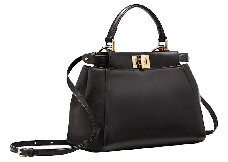 Fendi by Marc Jacobs Peekaboo Mini Black Nappa Leather Bag