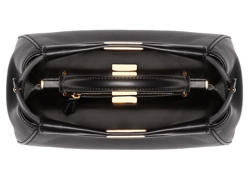 Lookbook Fendi oleh Marc Jacobs Peekaboo Mini Beg Kulit Hitam Nappa