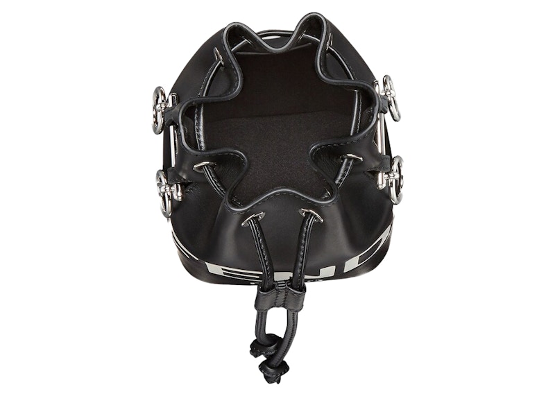 Lookbook 펜디 바이 마크 제이콥스 블랙 레더 미니 트레저 백 
