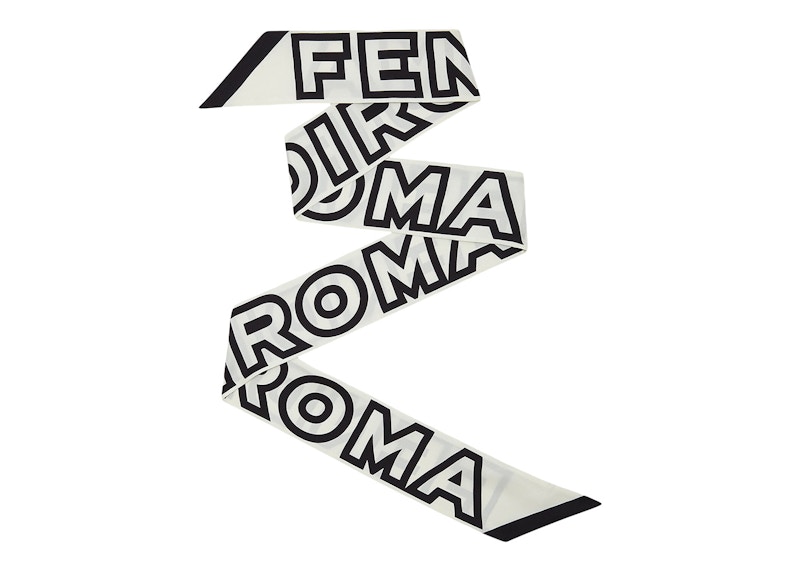 Fendi by Marc Jacobs Wrappy Two-Tone Silk Tie Scarf