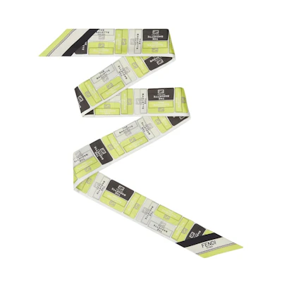 Fendi by Marc Jacobs Wrappy Yellow Silk Tie Scarf