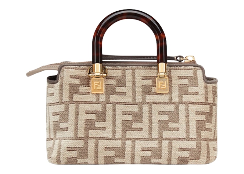 Order フェンディ バイ ザ ウェイ ボストンバッグ ミニ FF モノグラム ハトグレー タペストリー