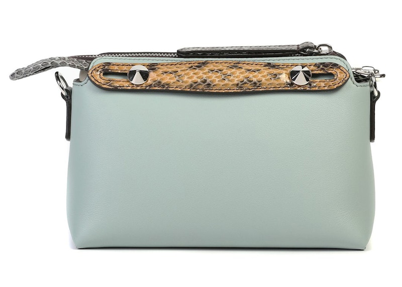 Order Fendi By The Way Bolsa Boston Mini Piel de Serpiente Verde