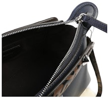 Fendi By The Way Boston Bag Mini dengan Motif FF Navy Lookbook Fendi By The Way Boston Bag Mini dengan Motif FF Navy