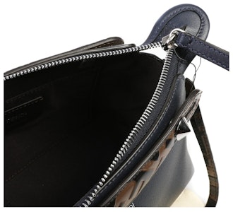 Fendi By The Way Boston Bag Mini dengan Motif FF Navy Lookbook Fendi By The Way Boston Bag Mini dengan Motif FF Navy