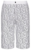 FENDI California Sky FF Print Black & White Swim Shorts FXB079ACKJF0ZNE FENDI California Sky FF Print Black & White Swim Shorts FXB079ACKJF0ZNE