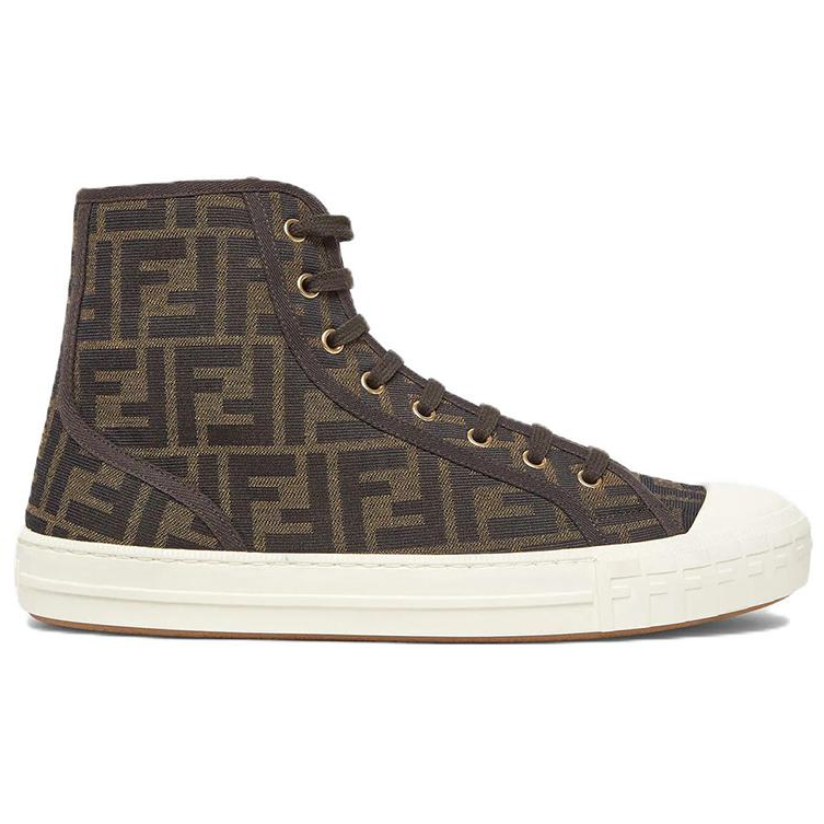 Fendi Canvas High-Top 'Domino Brown' 圖 2