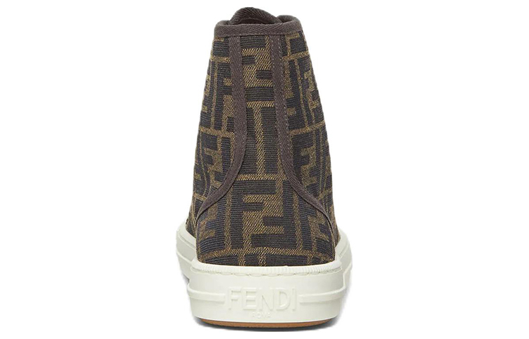 Fendi Canvas High-Top 'Domino Brown' 圖 5