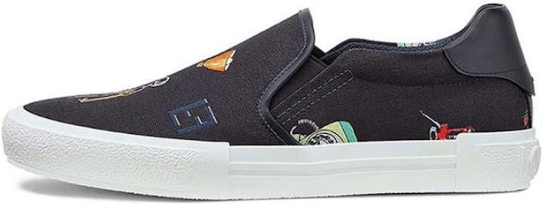 Fendi Canvas Slip-On 'Deep Blue' 7E1132A1GWF11TZ Buy Fendi Canvas Slip-On 'Deep Blue' 7E1132A1GWF11TZ