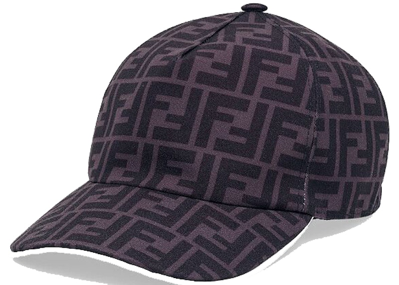 Fendi Cap FF Motif Black