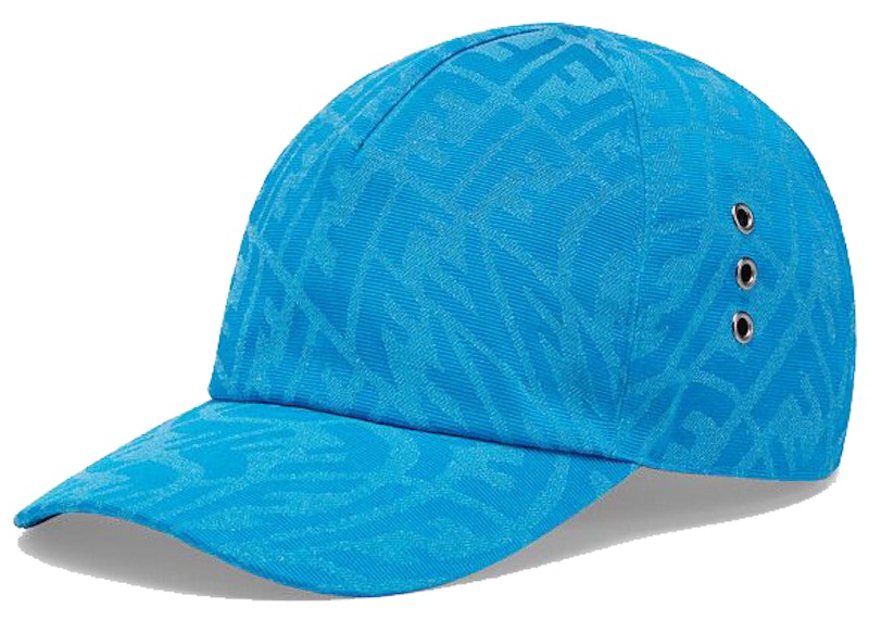 Fendi Cap FF Motif Light Blue