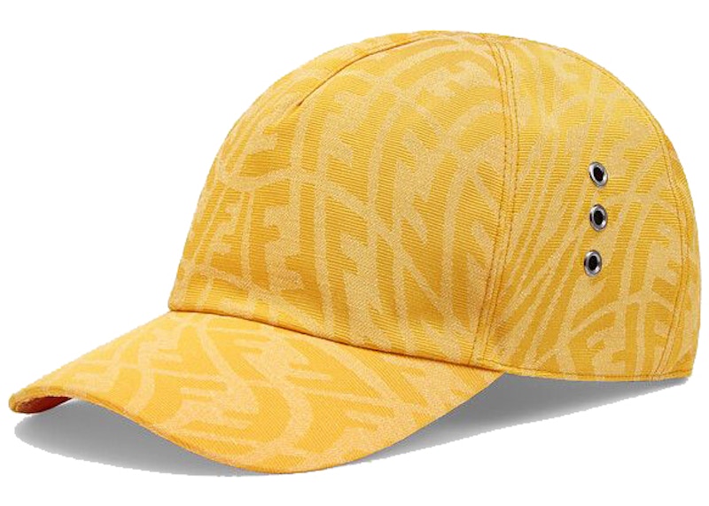 Fendi Cap FF Motif Yellow