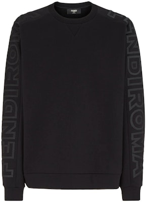 FENDI Capsule SS23 Roma Logo Sweatshirt Hitam Lelaki. FAF673AM0RF0GME Buy FENDI Capsule SS23 Roma Logo Sweatshirt Hitam Lelaki. FAF673AM0RF0GME