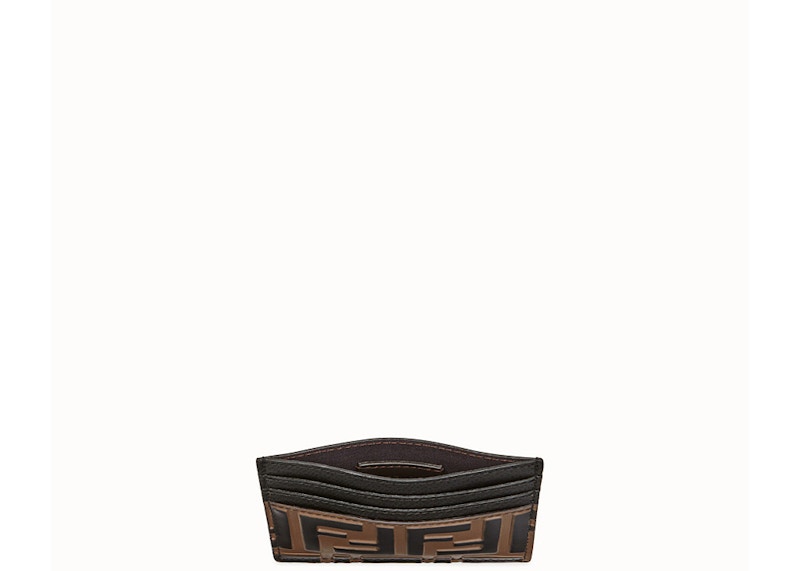 Order Fendi 卡片夾壓紋FF棕/黑色