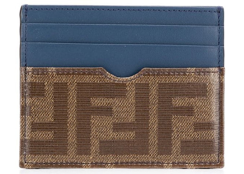 Fendi Card Holder FF Brown/Blue