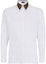 Order FENDI Casual Long Sleeve Shirt with FF Pattern Collar - White FS0751A4S6F0QA0