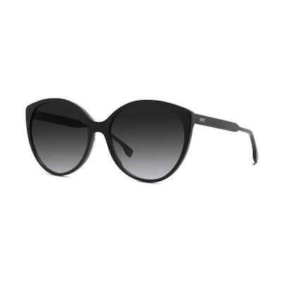 FENDI Cat-Eye UV Protection Alloy Sunglasses Unisex Couple Style FE40029U-01B-59