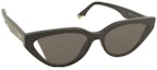 Shop FENDI 貓眼板材時尚墨鏡 情侶款 男女通用 FE40009I01A