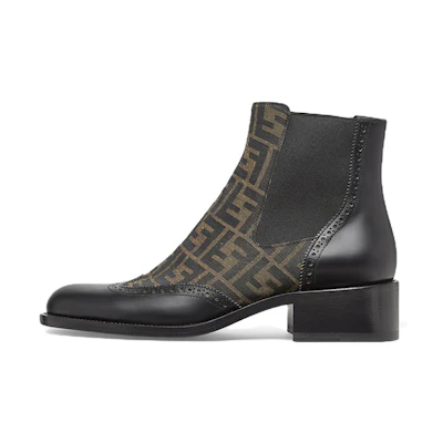 Fendi Chelsea Boot 'Black Leather Brogue'