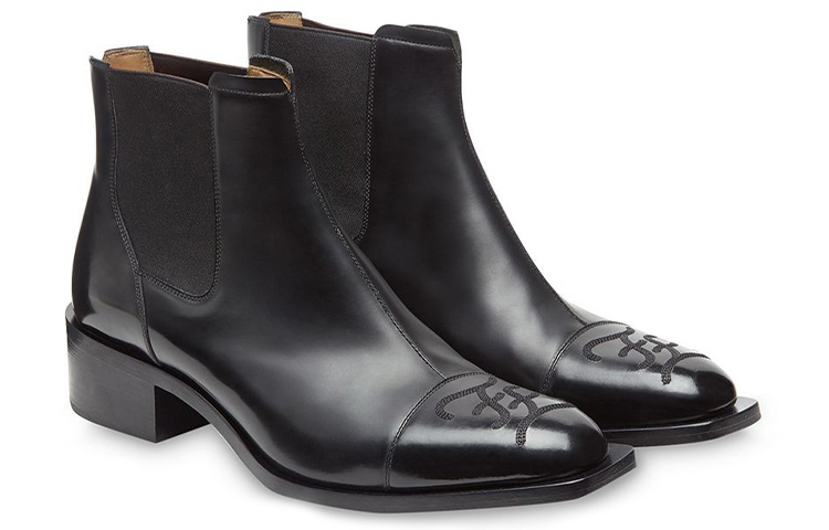 Fendi Chelsea Boot 'Square Toe Black' 圖 3