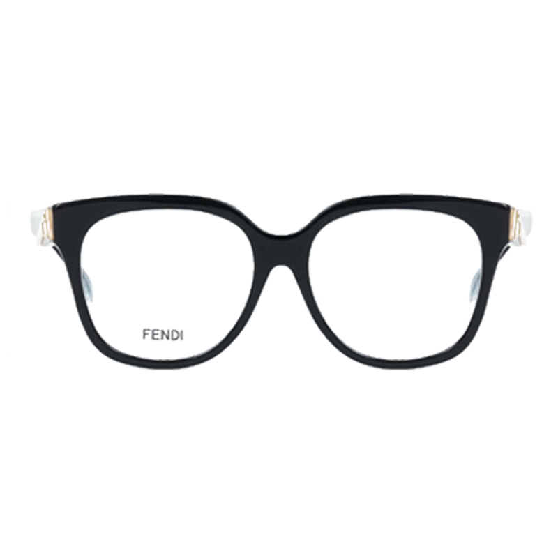 FENDI Classic F Logo Square Optical Glasses Unisex Frames FE50064F 圖 3
