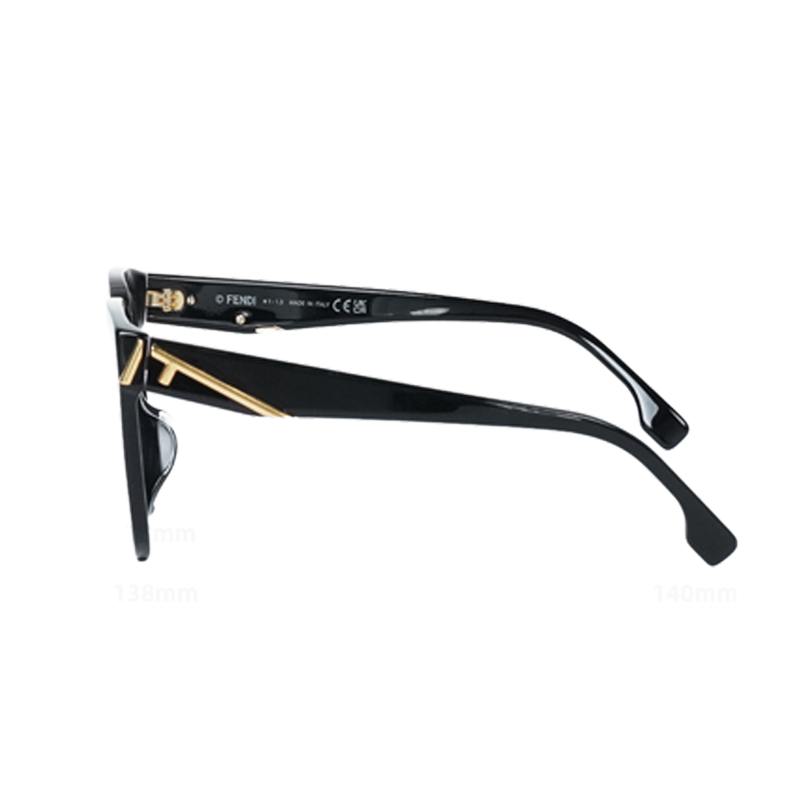 FENDI Classic F Logo Square Optical Glasses Unisex Frames FE50064F 圖 4