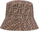 Buy FENDI Classic Monogram Logo Polyester Bucket Hat Unisex FXQ200A2NPF17I9