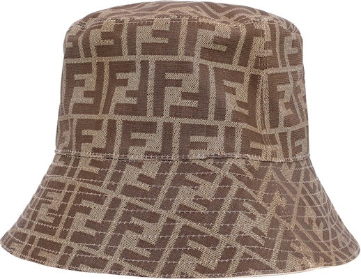 FENDI Classic Monogram Logo Polyester Bucket Hat Unisex FXQ200A2NPF17I9 Lookbook FENDI Classic Monogram Logo Polyester Bucket Hat Unisex FXQ200A2NPF17I9