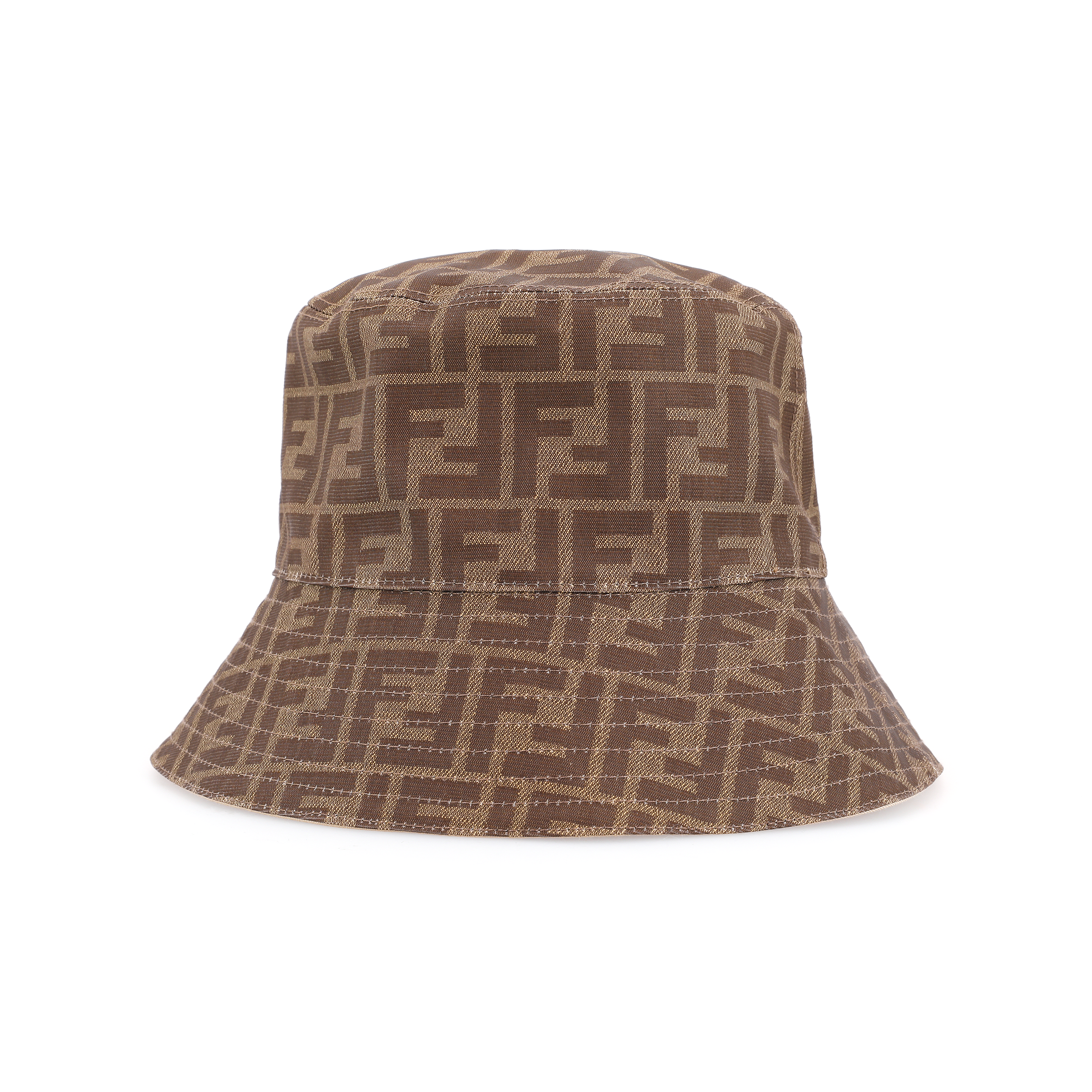 Shop Topi Bucket Unisex FENDI Logo Monogram Klasik Poliester FXQ200A2NPF17I9