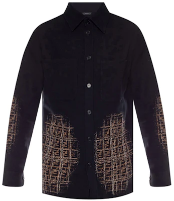 Fendi Jaket Hitam Lengan Panjang Tie-Dye Monogram Klasik FW0288A9B3F0QA1 Buy Fendi Jaket Hitam Lengan Panjang Tie-Dye Monogram Klasik FW0288A9B3F0QA1