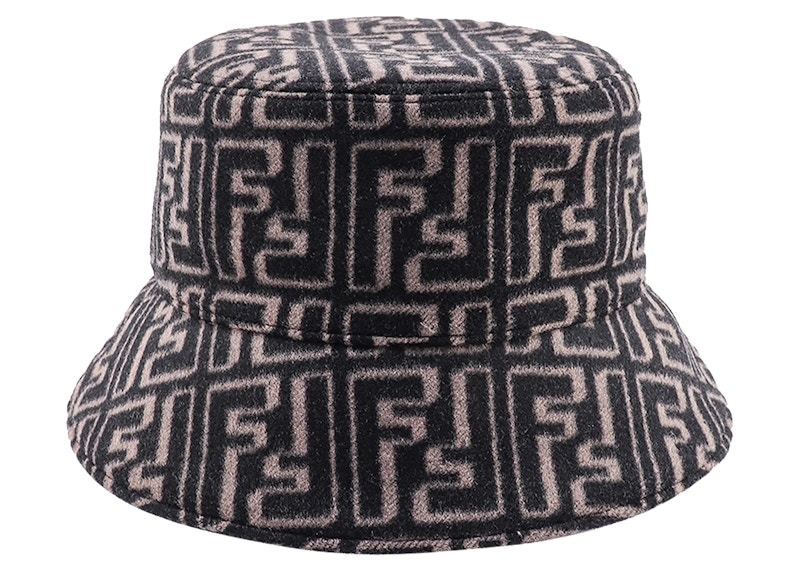 Buy Topi Cloche Fendi Motif FF Hitam